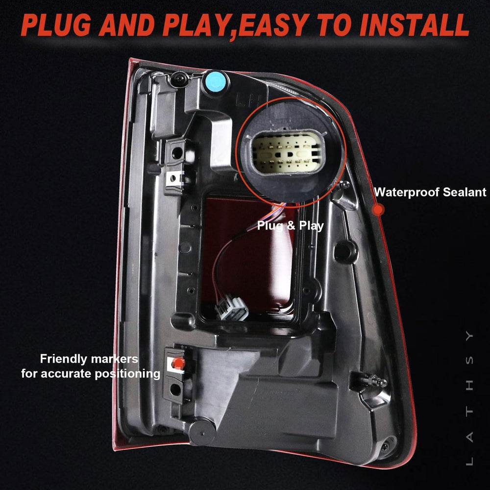 Lathsy Ram 1500 tail light assembly with bulb offers easy replacement