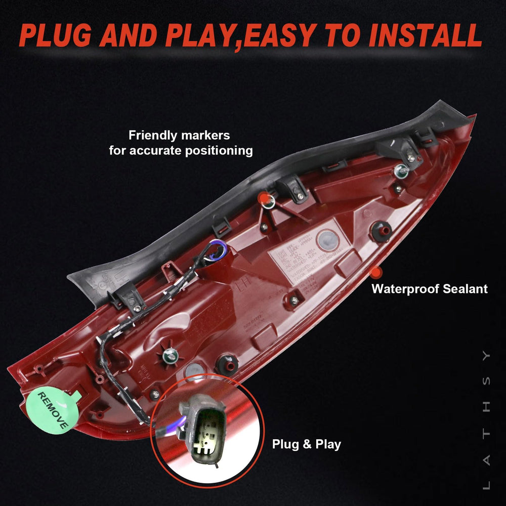 Lathsy sealed tail light housing ready for extreme weather protection