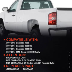 Lathsy tail light assembly for Chevy Silverado left rear improves signaling at night