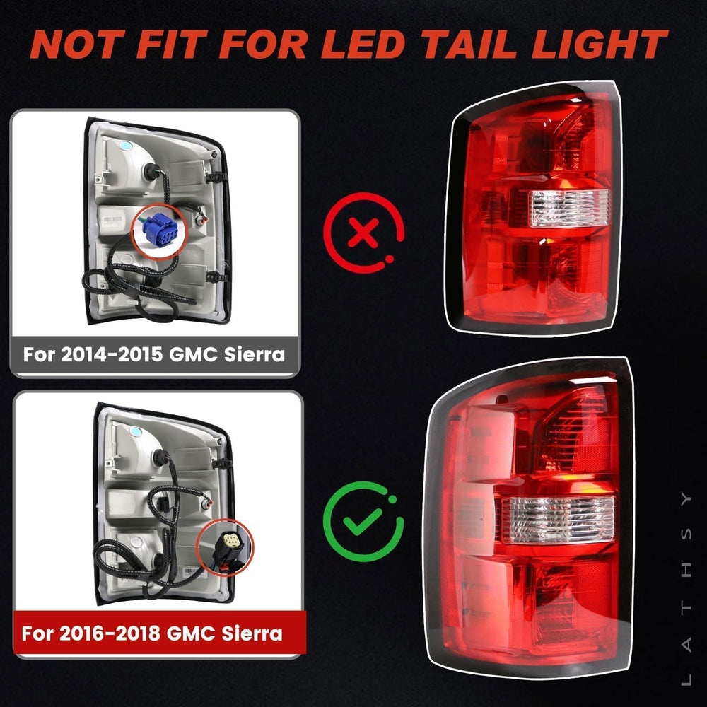 Lathsy Sierra 3500HD tail light assembly with plug-and-play design.
