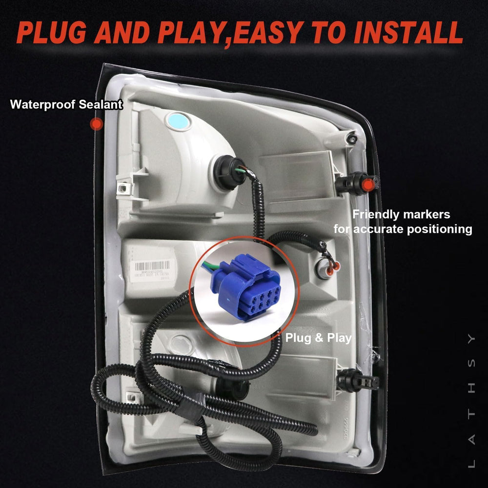 Lathsy tail light seals resist moisture and fog for reliable performance in harsh weather.
