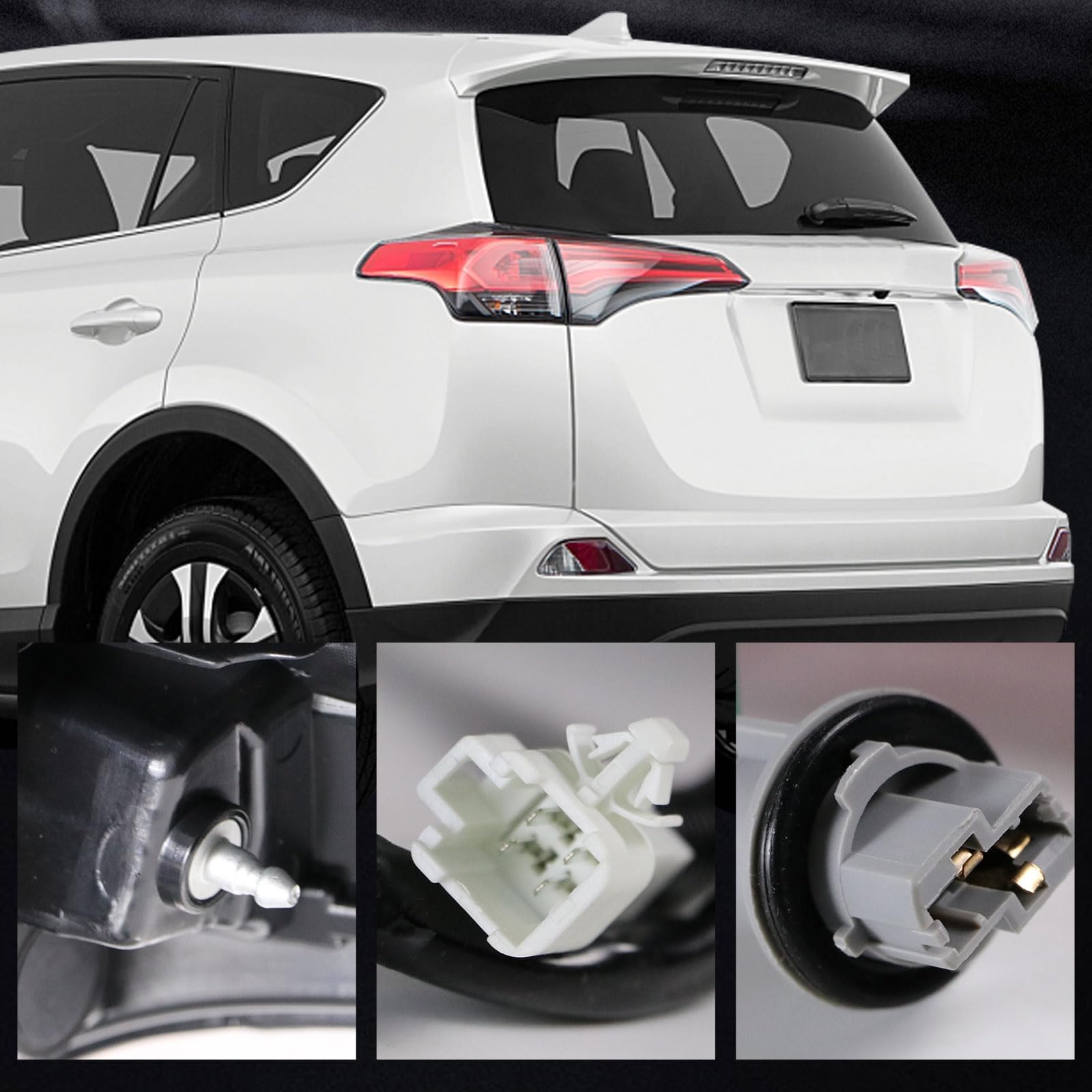 Lathsy outer left tail light for RAV4 2016-2018 plug-and-play replacement.