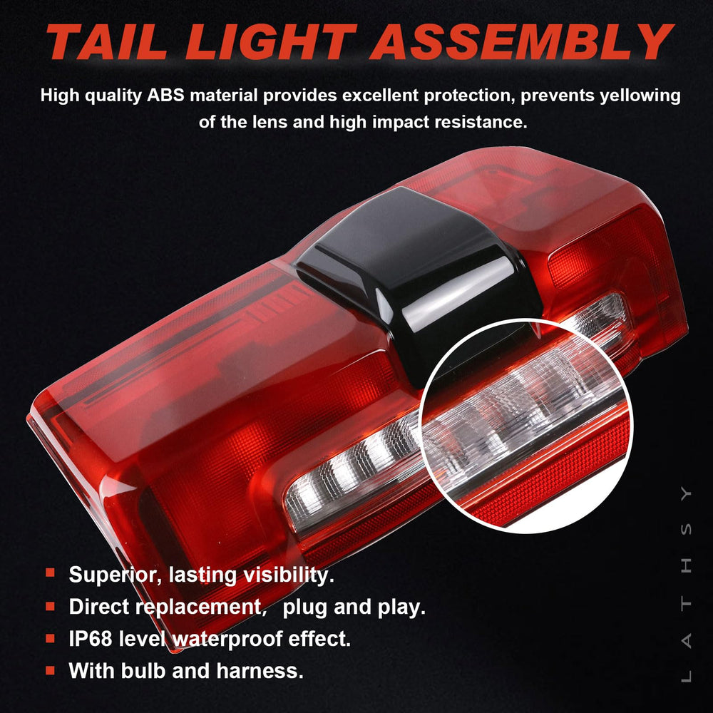 Lathsy durable taillight housing for Ford F-350 left, built for long-lasting performance.