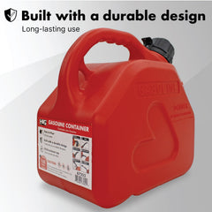 LAUCO cam-lock closure ensures a secure seal and leak-free transport.