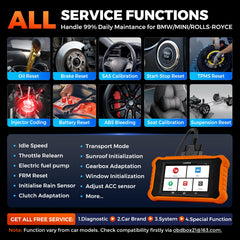Launch Creader Elite V2 for BMW full system diagnosis scans multiple modules.