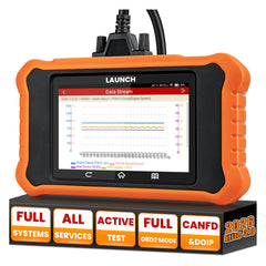 LAUNCH CReader Elite V3.0 front display showing Honda/Acura diagnostics