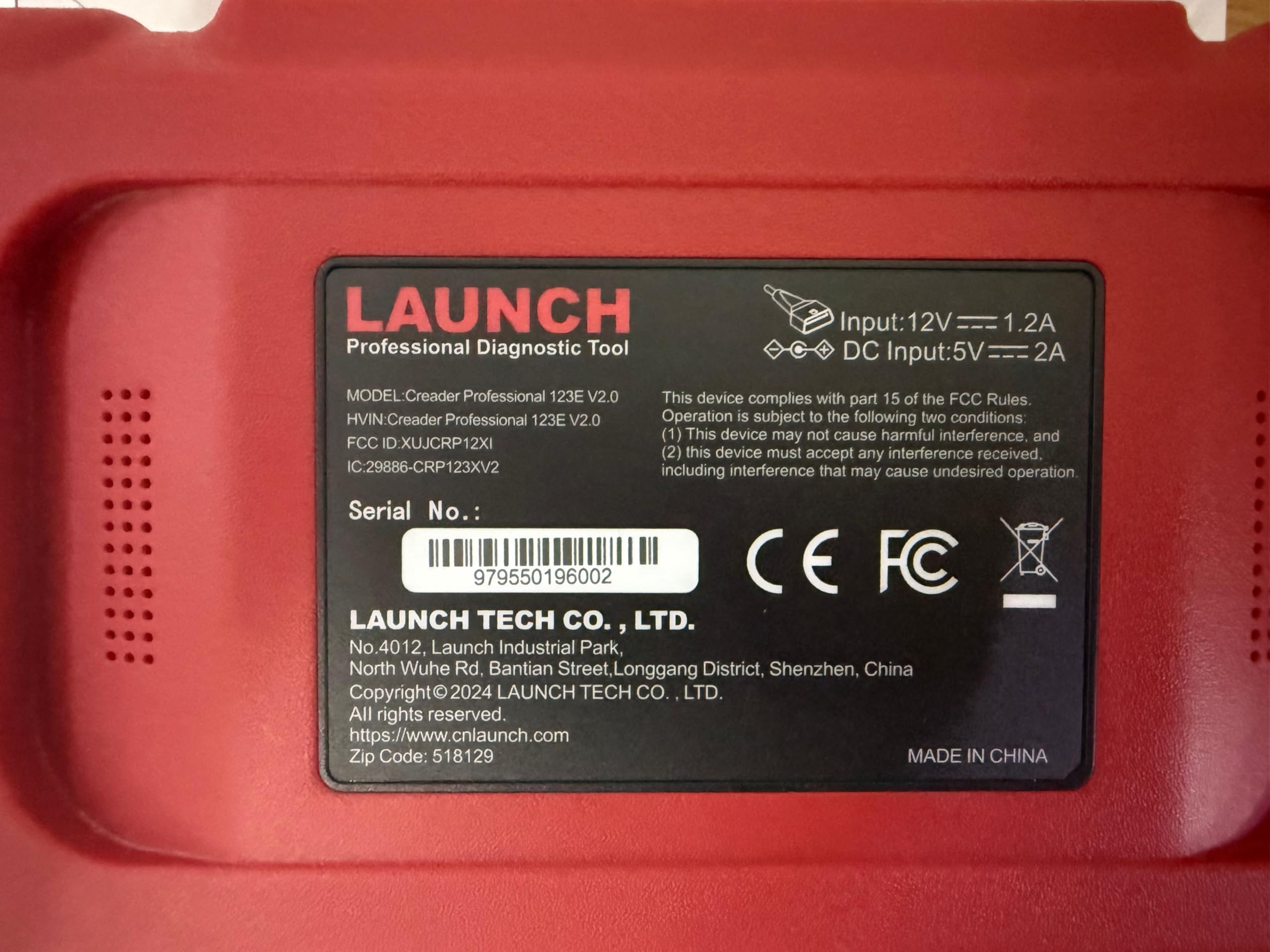 LAUNCH CRP123E V2.0 live data graph helps monitor vehicle performance.