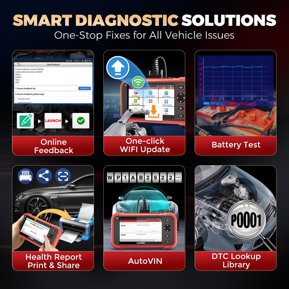 LAUNCH CRP129I V3.0 BST360 integration supports battery and tire monitoring.