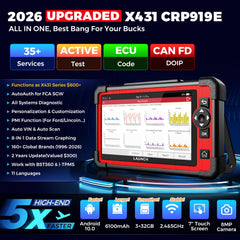 LAUNCH CRP919E tabletop display with a 7-inch screen for easy reading