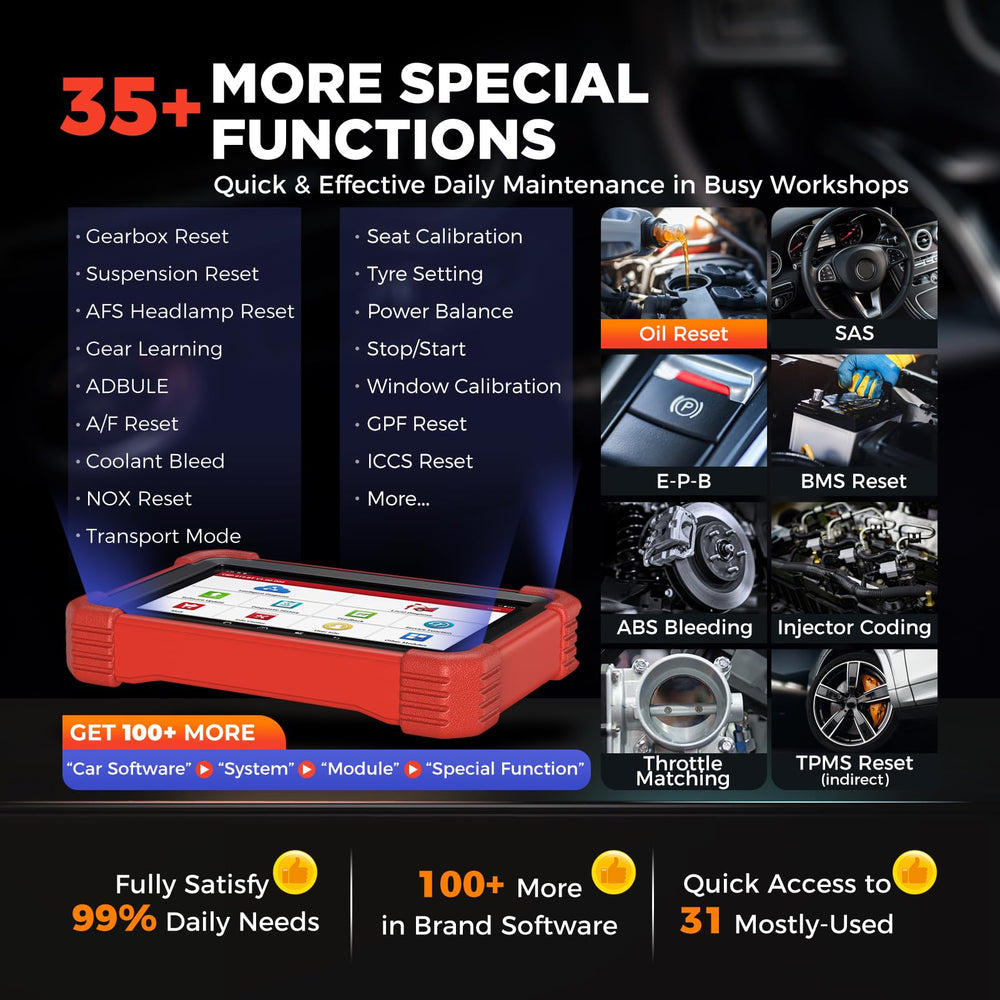 All-systems diagnostic scan covering diverse brands with a robust data set.