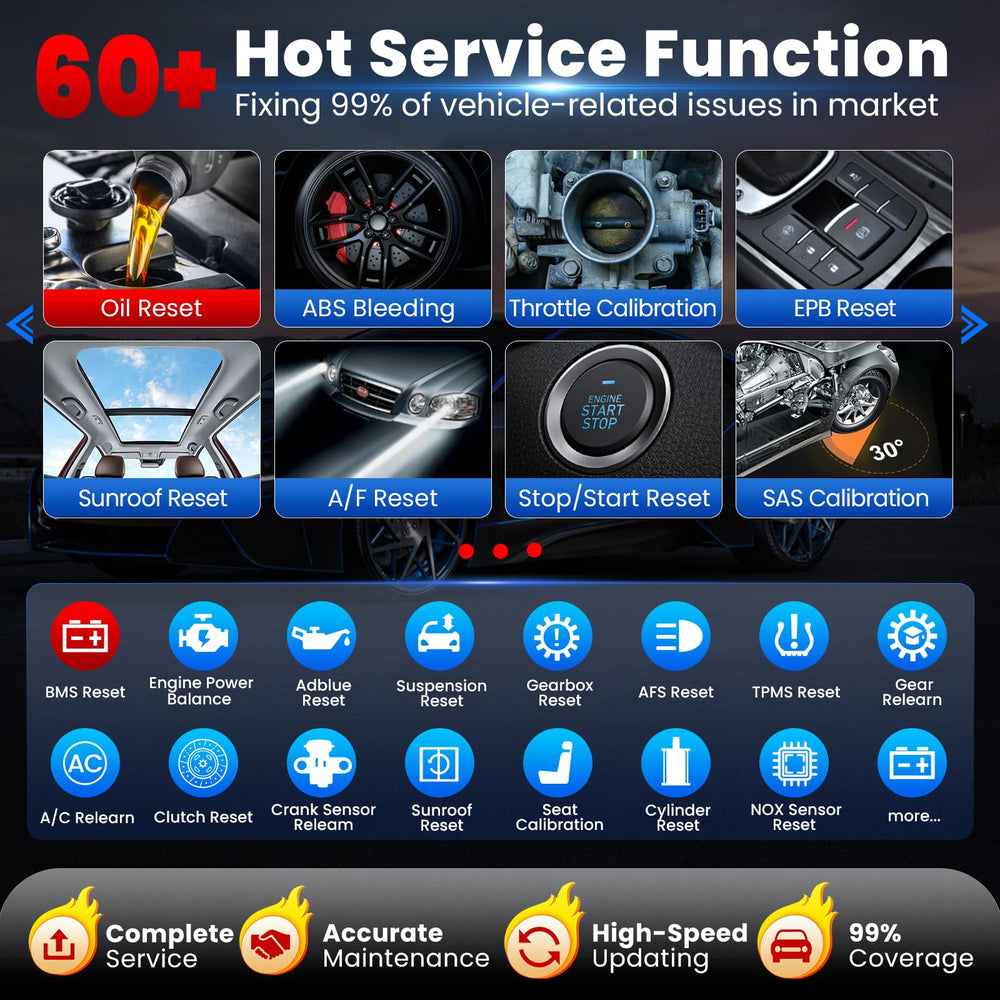 LAUNCH X431 PRO3S+ Elite 10.1 inch touchscreen for easier reading