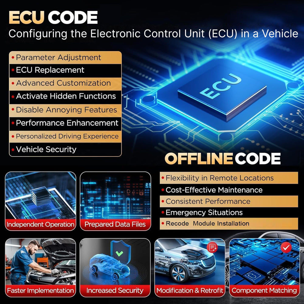 LAUNCH X431 PRO3S+ V5.0 ECU code access and relearn options.
