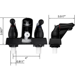 LavishStream 4 inch valve assembly with diverter for leak free operation