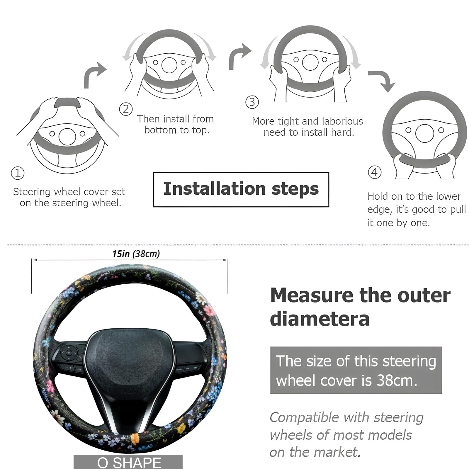 LAWHOWJIE heat-protective design provides comfortable drives in warm or cold weather.