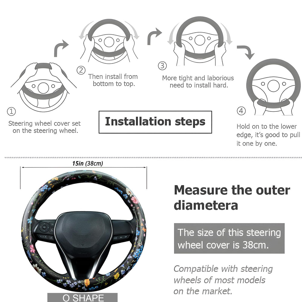LAWHOWJIE heat-protective design provides comfortable drives in warm or cold weather.