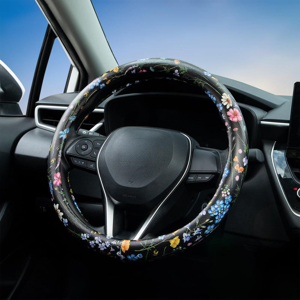 LAWHOWJIE non-slip inner ring gripping the wheel securely during drives.