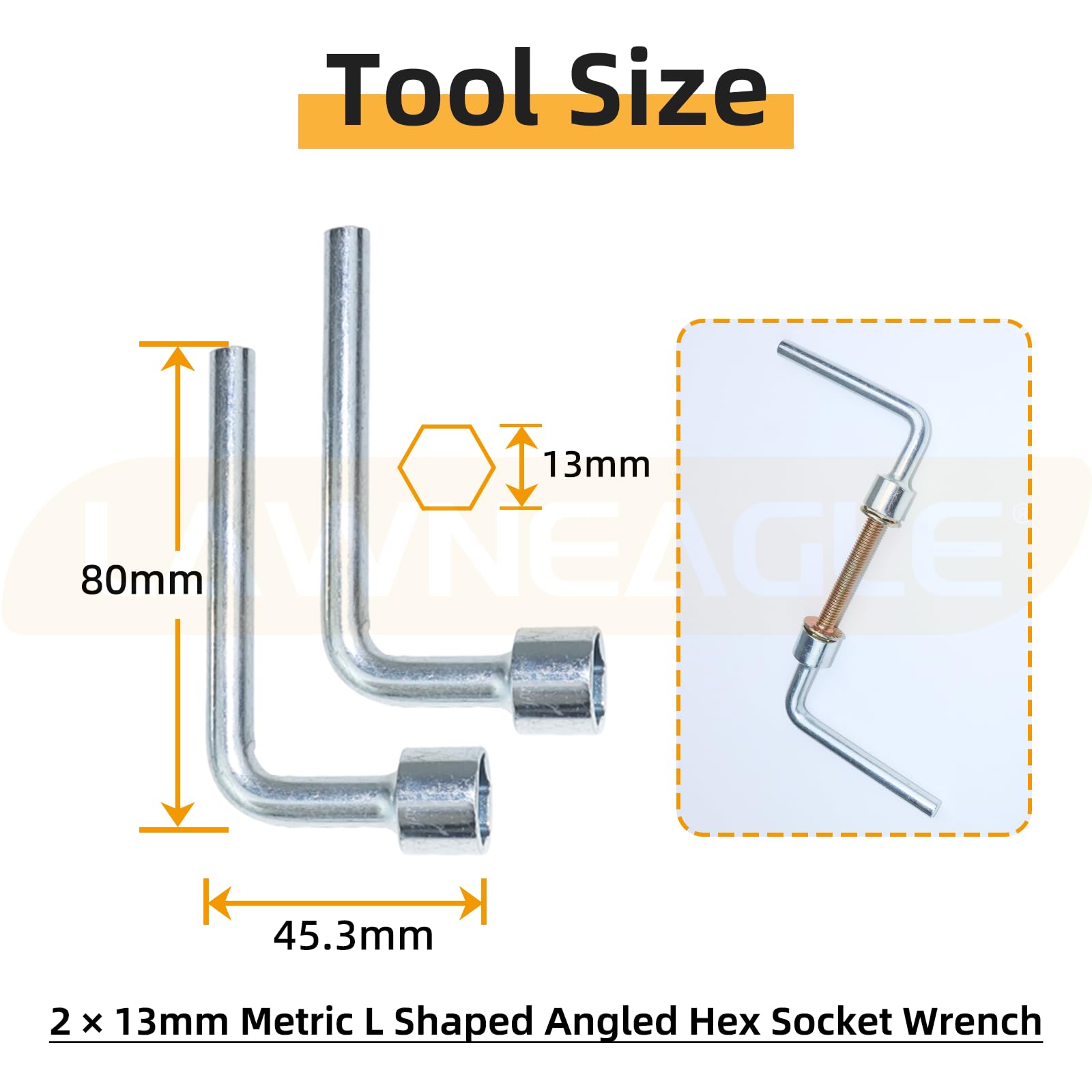 Lawneagle installation kit simplifies mounting with included screws and wrenches