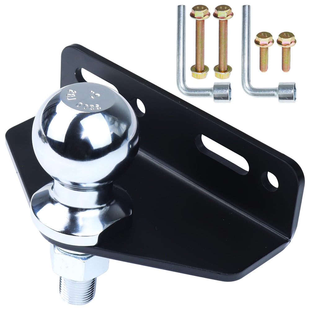 Lawneagle universal trailer hitch with 2-inch ball enables easy towing for lawn tractors
