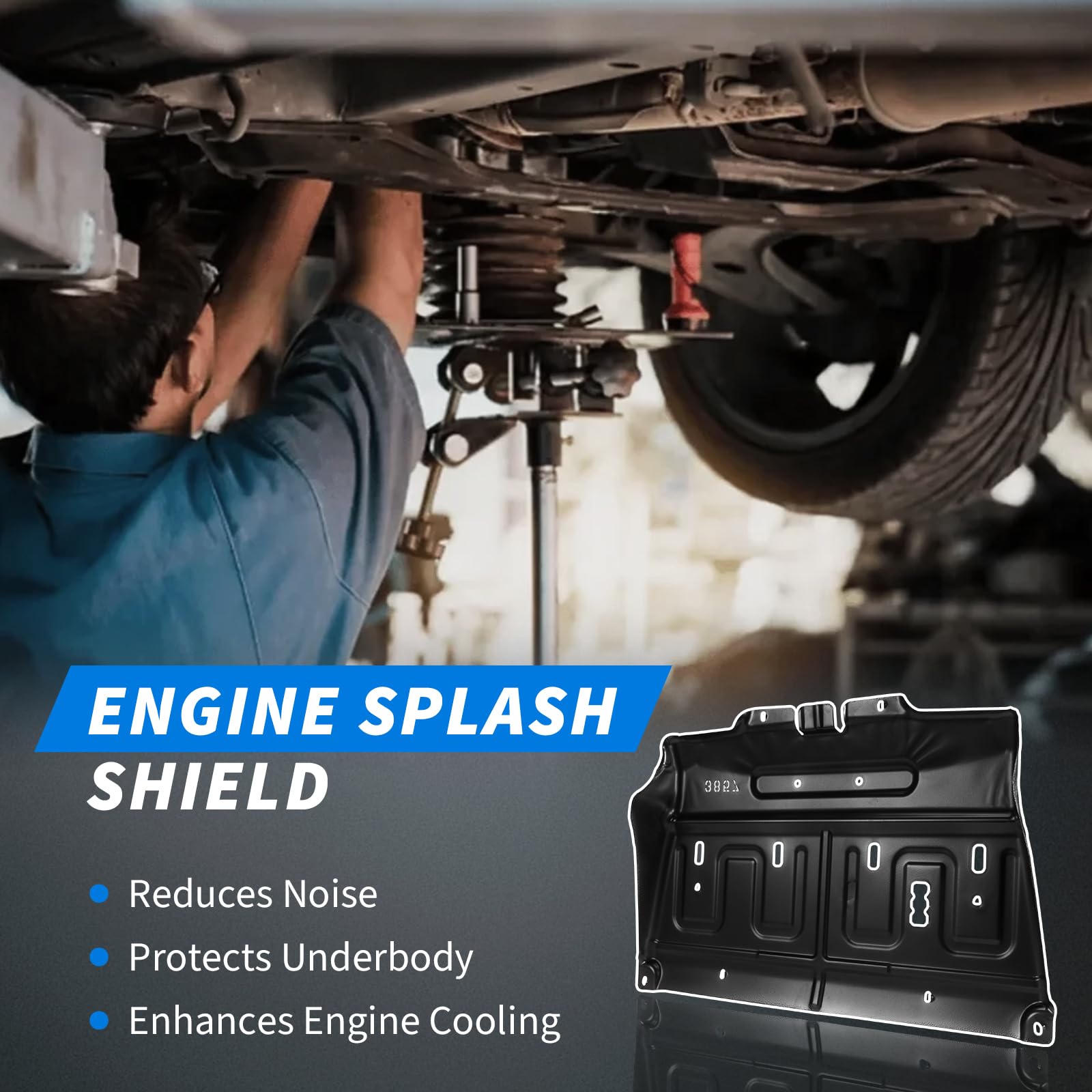 Lazenta manganese steel shield for Ford F-150 offers long-lasting protection.
