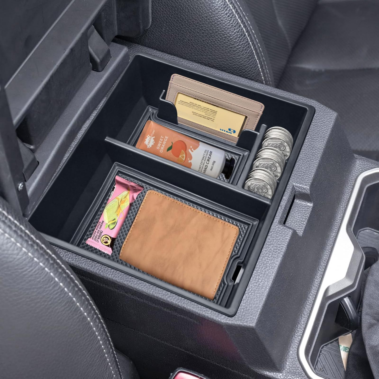 LBNCOBAG easy-install center console organizer fits in seconds
