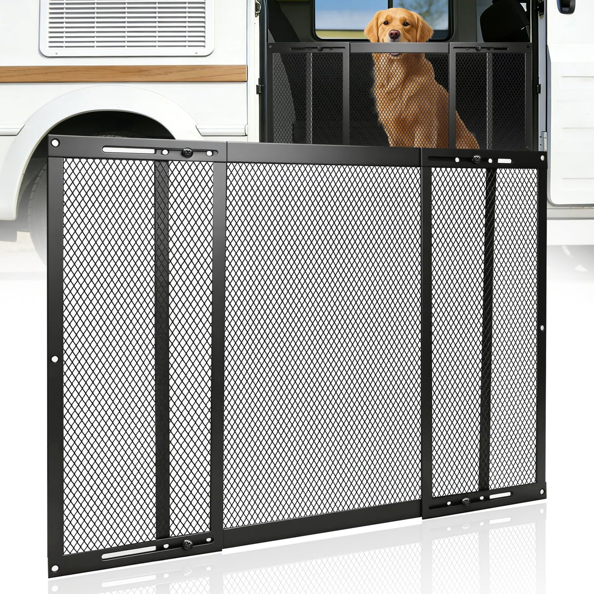 LCGAOYA RV entry door protector guard 20-inch high blocks dog scratches.