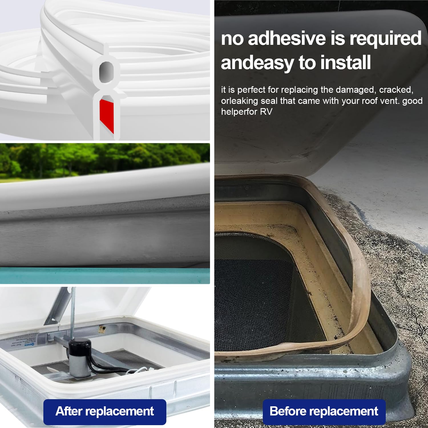 LCGAOYA TPE rubber RV seal delivers elasticity and long-lasting weather resistance.