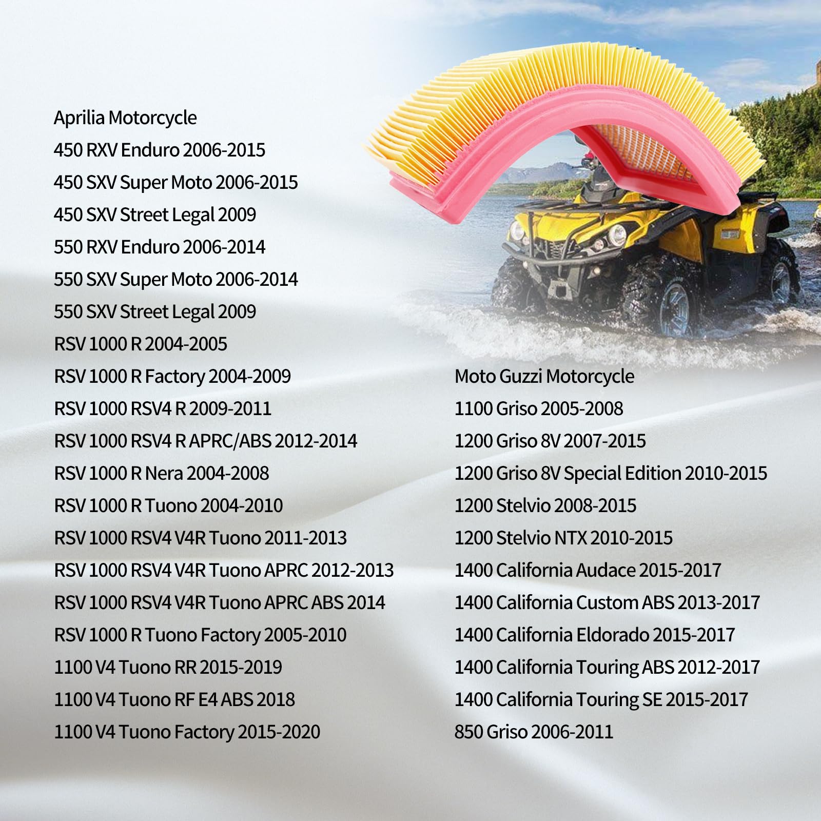LCGLY air filter for Ryker 600 Rally Edition protects engine