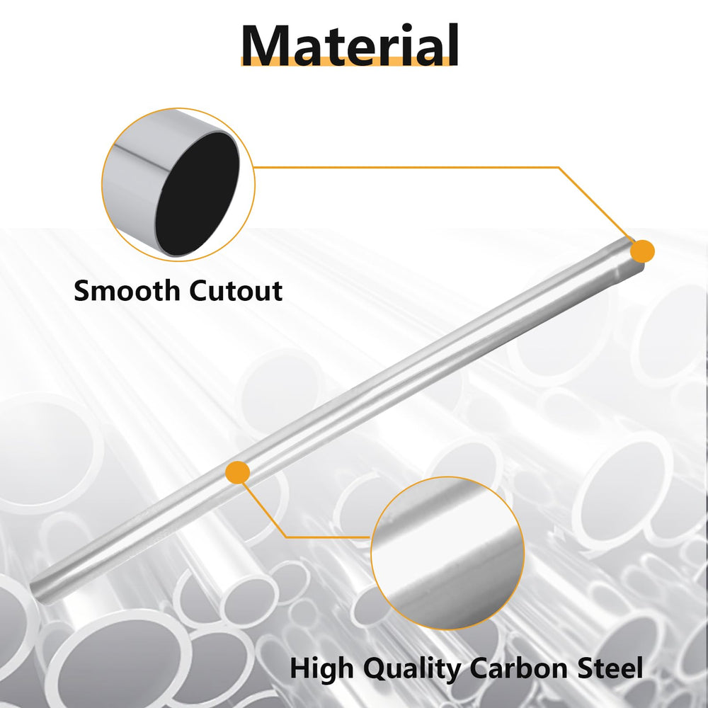 LCGP 3-inch exhaust pipe mild steel material close-up highlighting durability