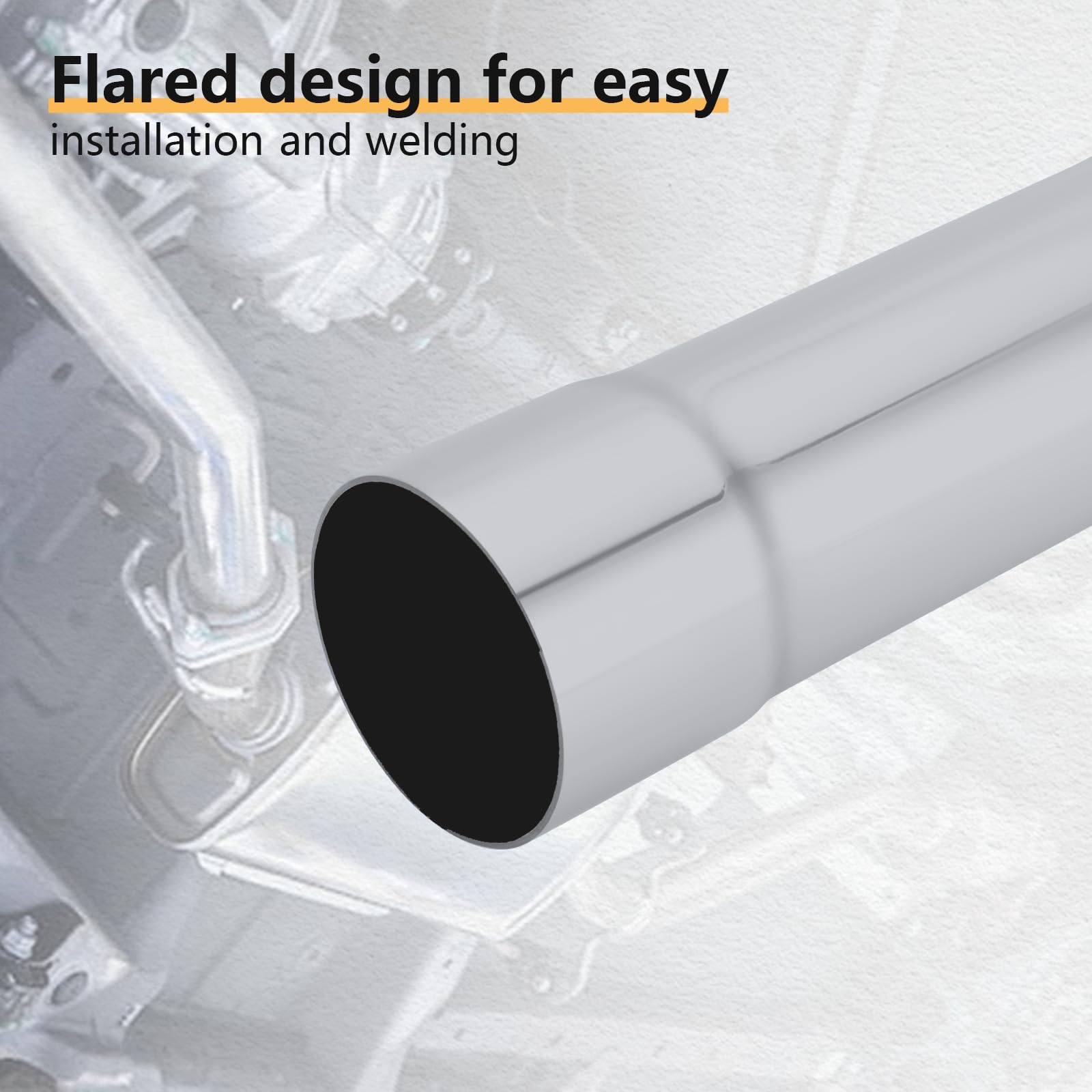 LCGP 3-inch exhaust pipe packaged for safe shipping and inspection