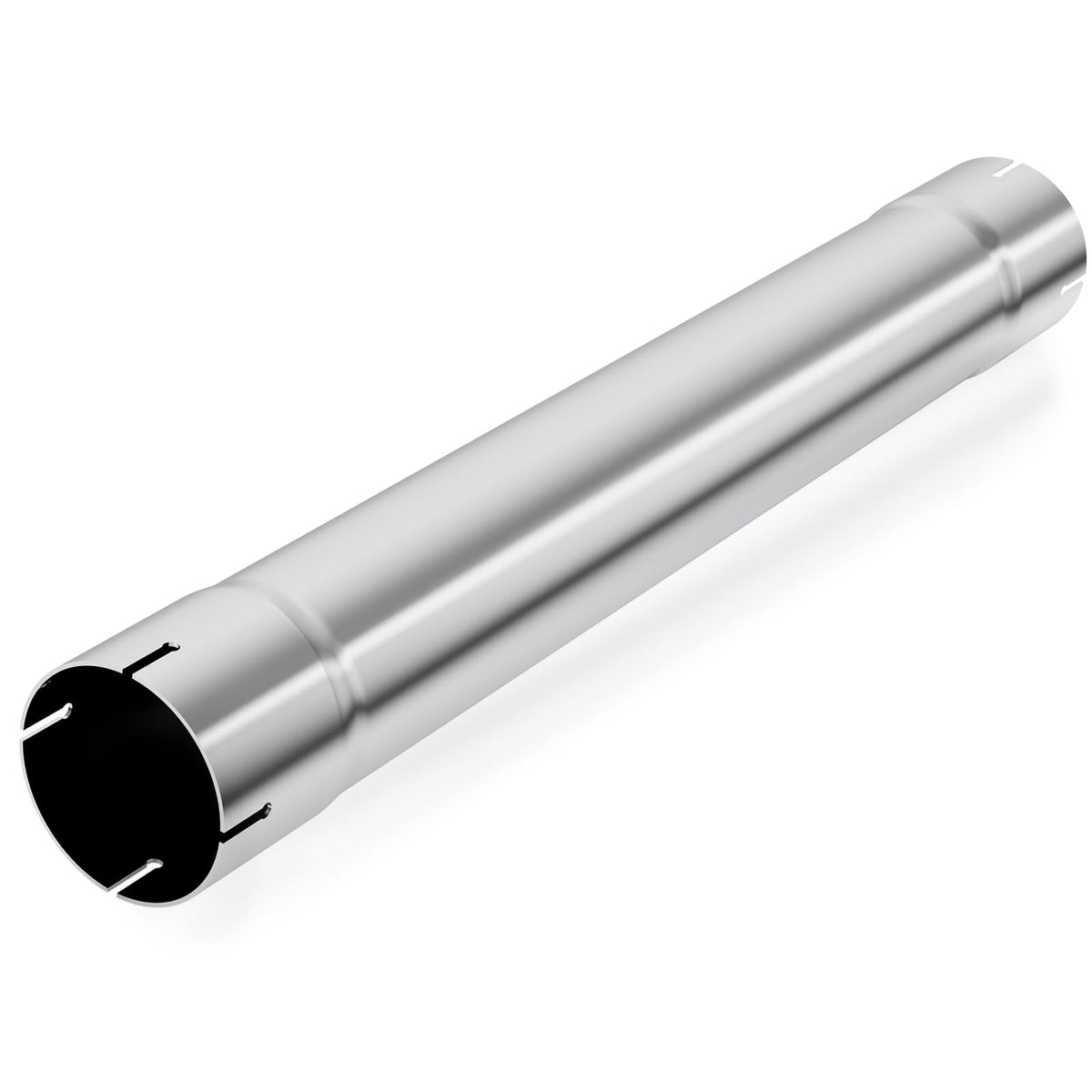 LCGP 4in muffler straight pipe, 30in length, durable stainless steel for upgrades.