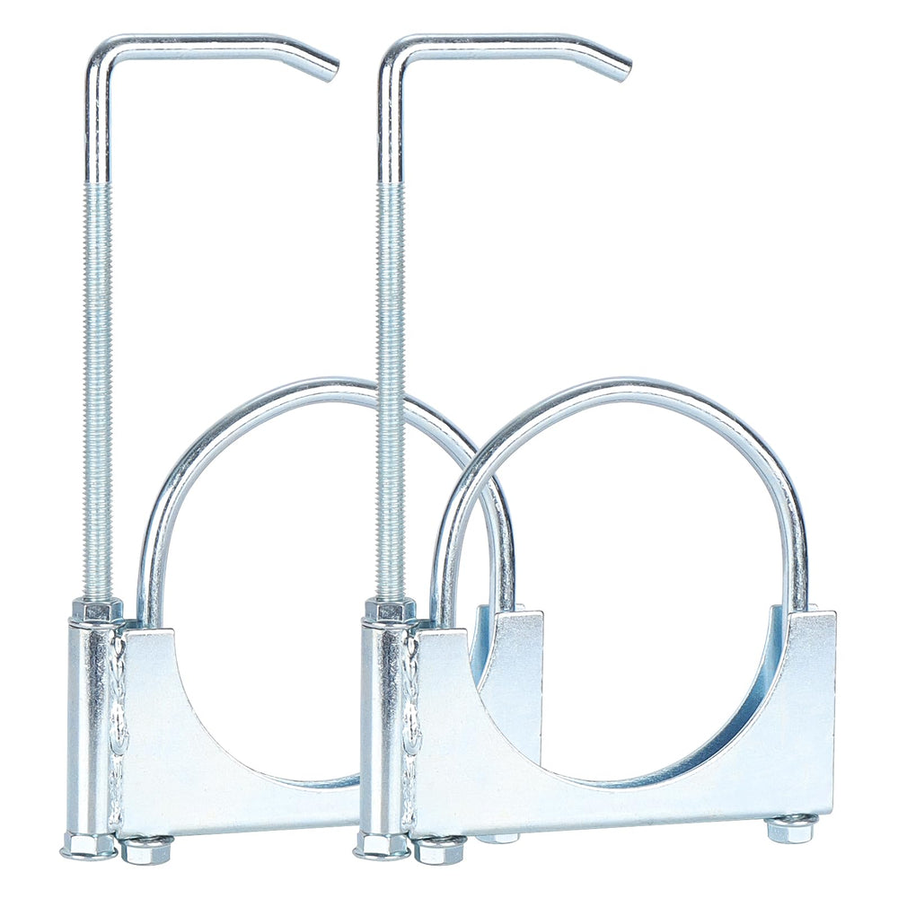 LCGP 4in universal exhaust clamp with hanger for secure pipe connections during installation