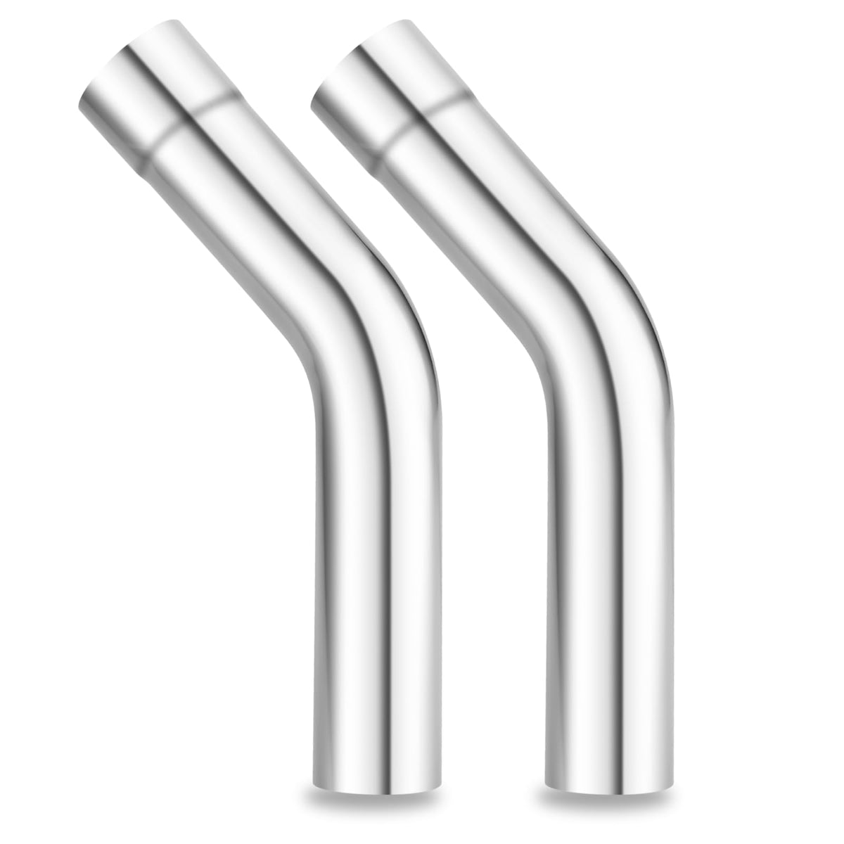 LCGP 45-degree 2.5-inch exhaust tube outer diameter for universal fit