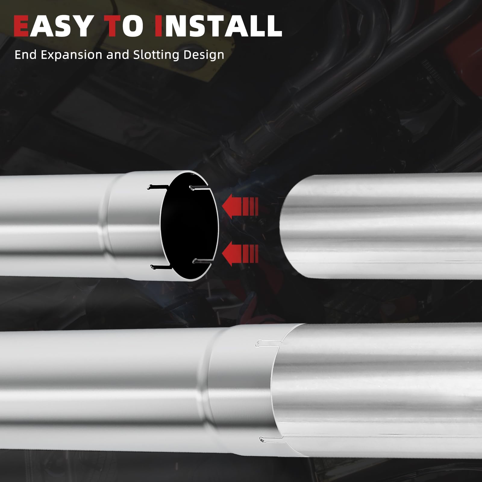 LCGP flared ends enable easier installation on many vehicle models.