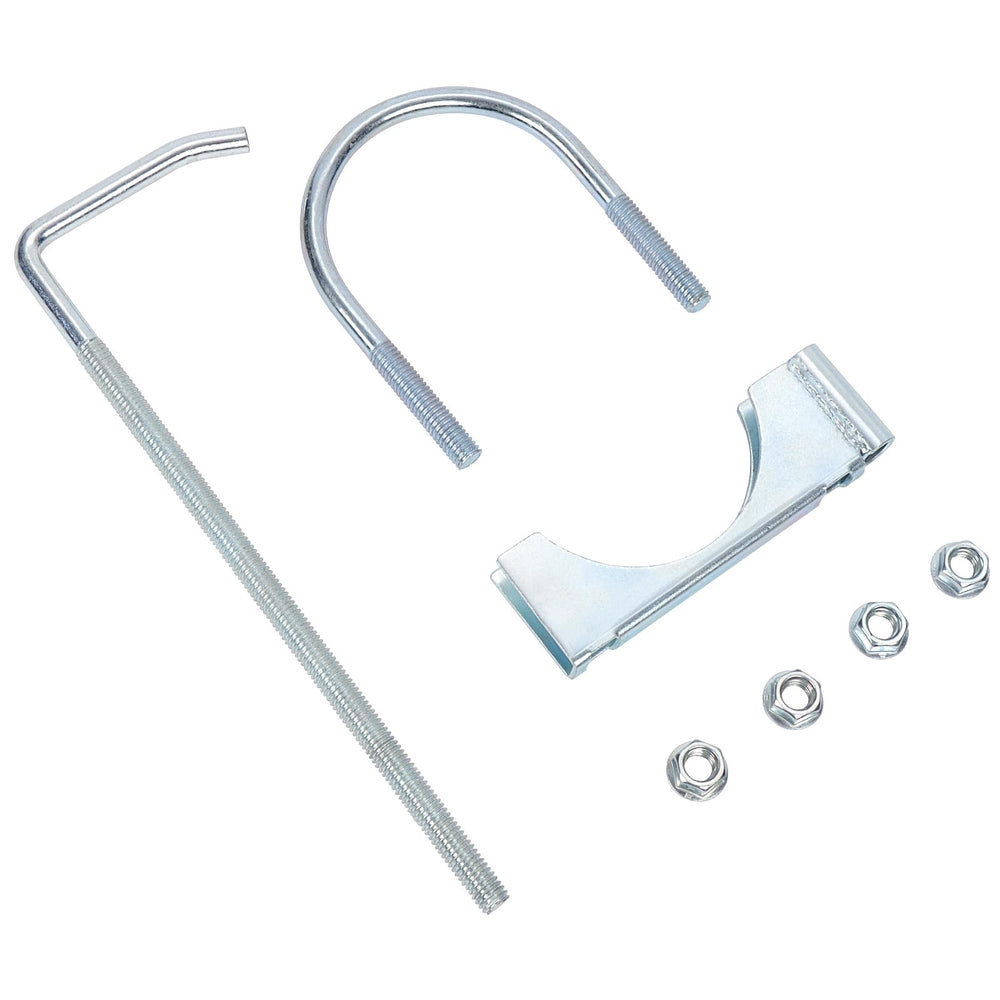 LCGP rear muffler hanger exhaust clamp illustrating quick bolt-on installation