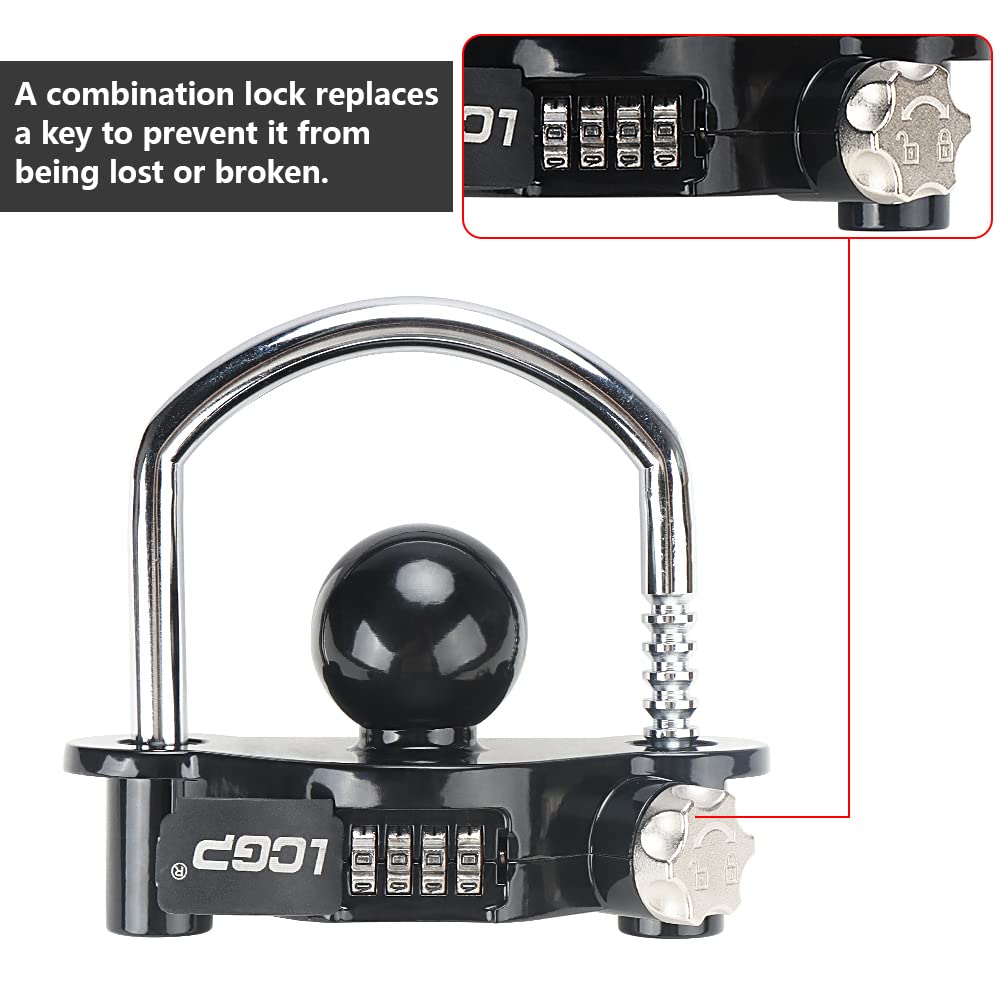 LCGP lock on a 2-5/16 inch coupler showing compatibility and secure fit