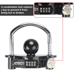 LCGP lock on a 2-5/16 inch coupler showing compatibility and secure fit