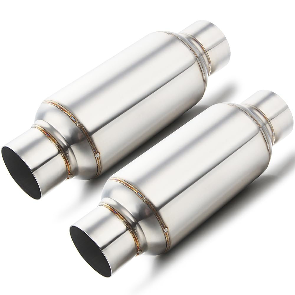 LCGP universal muffler with 2-5inlet-outlet connection reduces engine noise