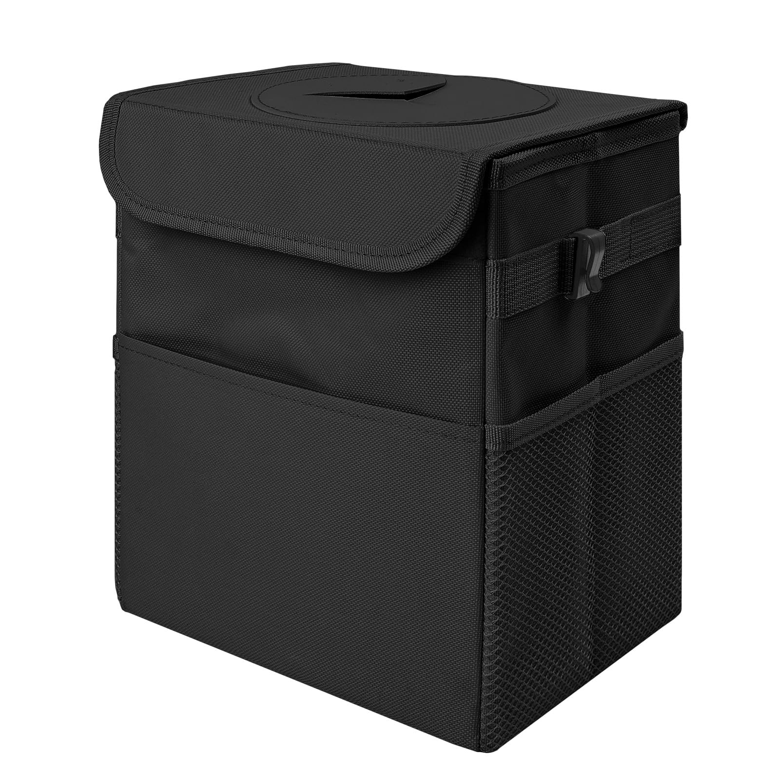 LCMWHOP car trash bin lid closed showing odor control