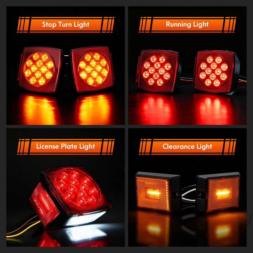 Lcrslitx DOT-compliant trailer tail light for safer signaling.