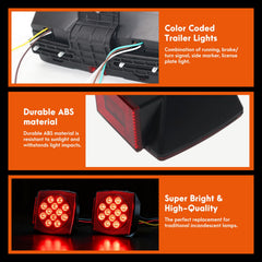 Lcrslitx IP67 marine-grade lights resist water and corrosion.