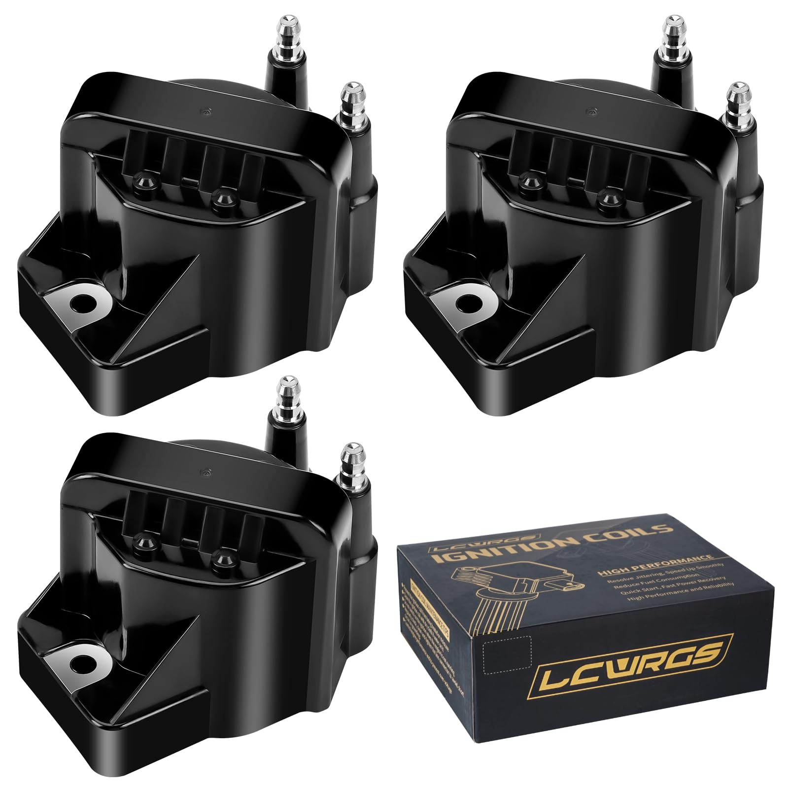 LCWRGS 3PC ignition coil pack front view for reliable 3.8L V6 ignition