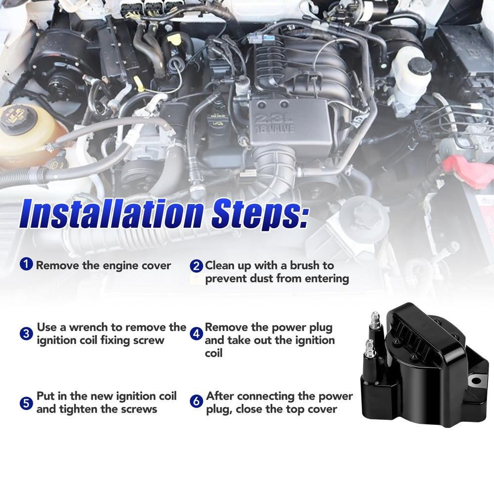 LCWRGS 3PC ignition coil pack installation view for easy mounting