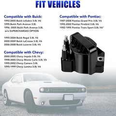 LCWRGS 3PC ignition coil pack label with compatibility and warranty