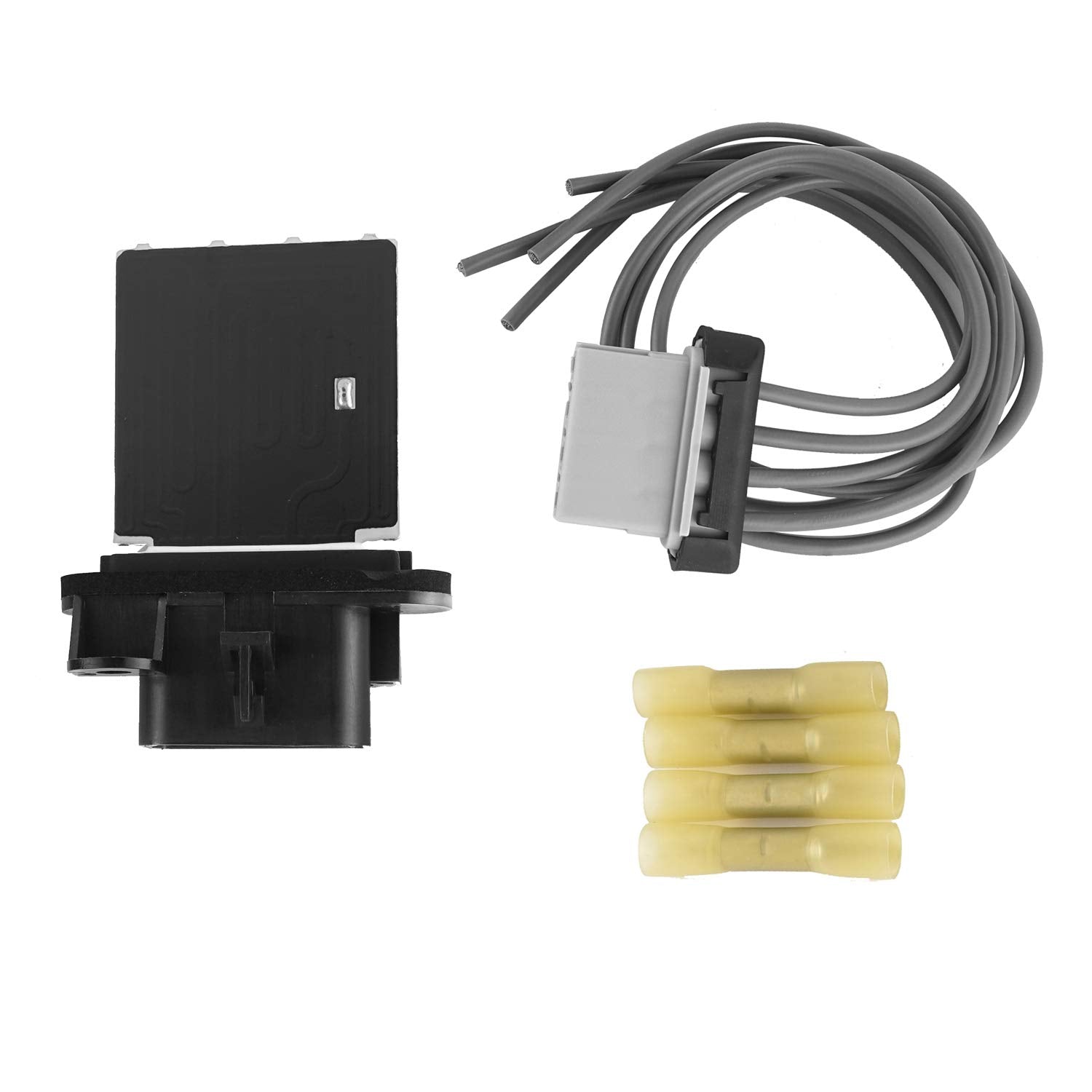LCWRGS 973-582 blower resistor front view for reliable HVAC speed control in Toyota Tacoma