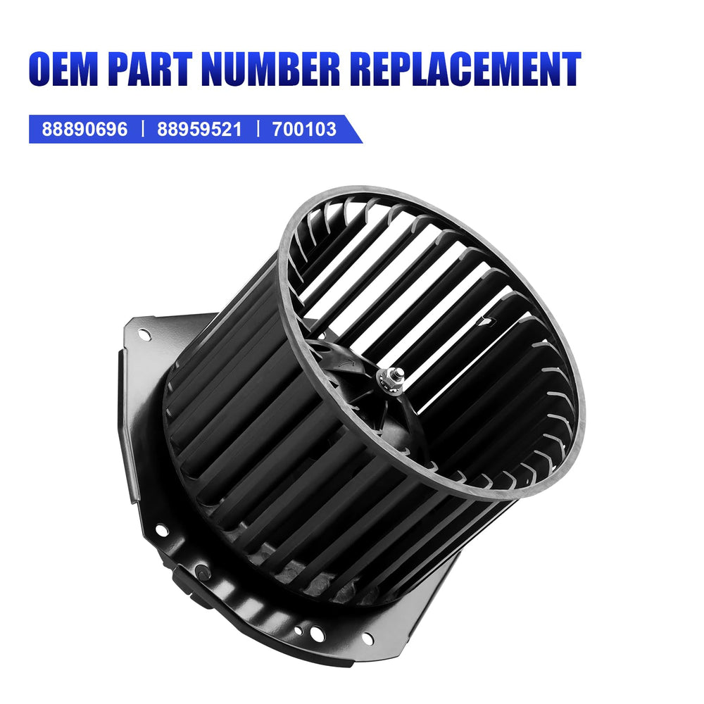 LCWRGS blower motor under-dash view illustrating compact fit for tight spaces