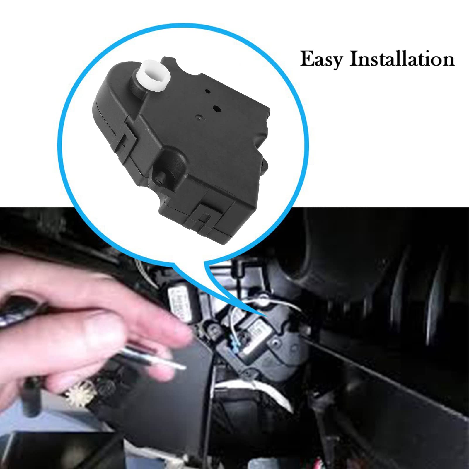 LCWRGS blend door actuator in-dash installation shown