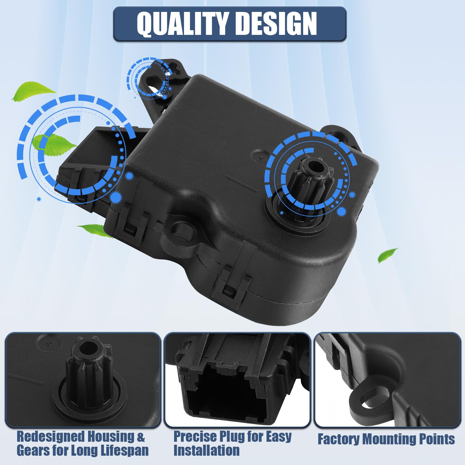 LCWRGS blend door actuator in hand for easy replacement.