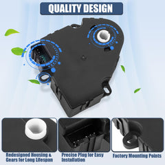LCWRGS blend door actuator side view with compact housing