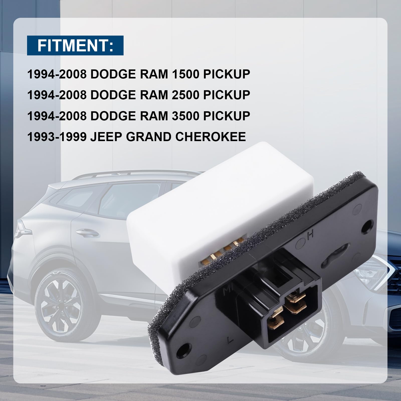 LCWRGS resistor in Dodge Ram 2500 demonstrating consistent airflow