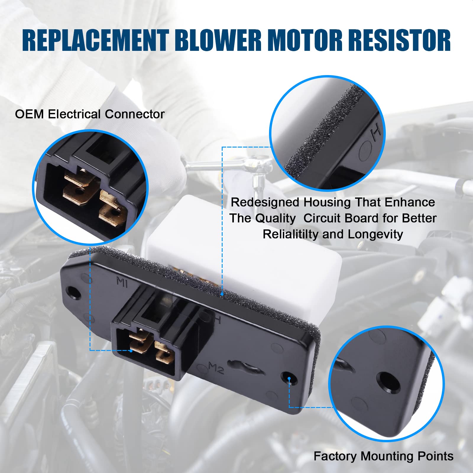 LCWRGS blower resistor for Jeep Grand Cherokee maintains multi-speed control